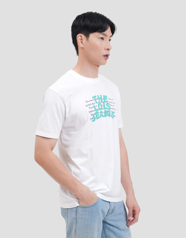 Lois Wording Print KSL2456 Kaos Pria