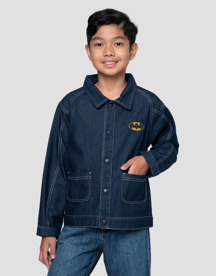 Character Batman Jaket Denim Anak Laki-laki