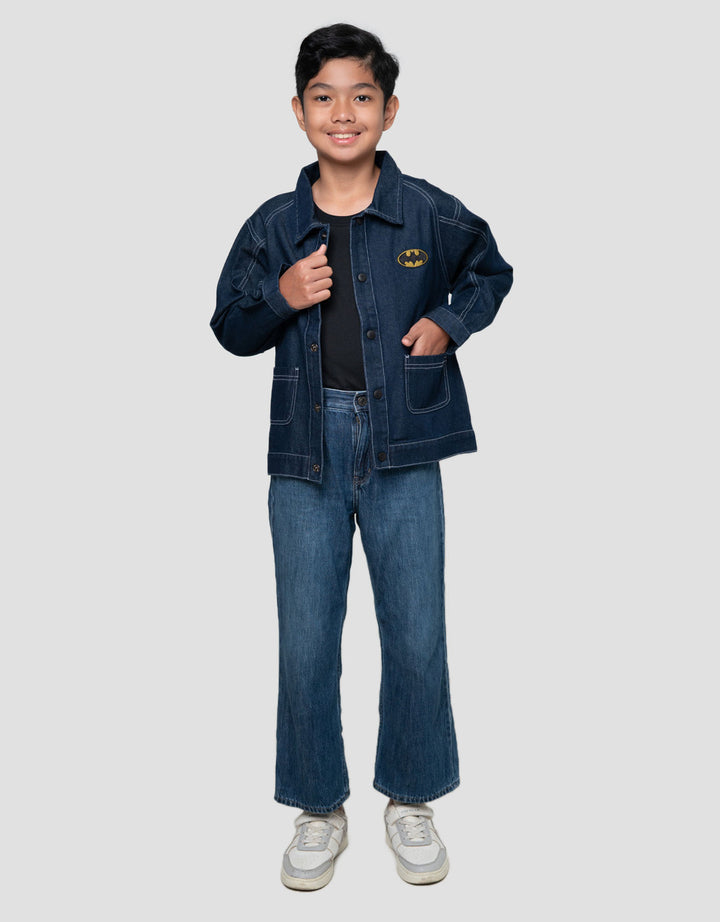 Character Batman Jaket Denim Anak Laki-laki