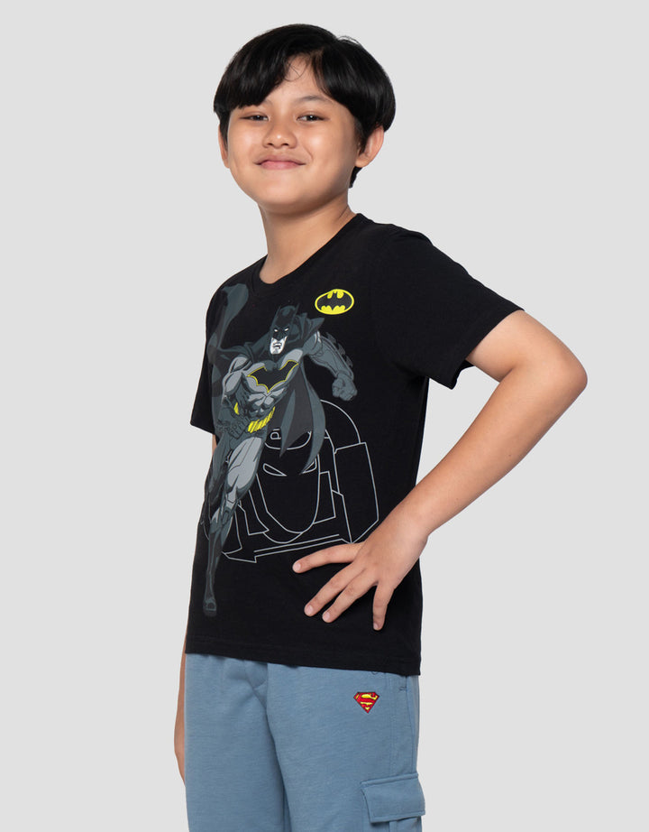 Character Batman Mobile Kaos Anak Laki-Laki