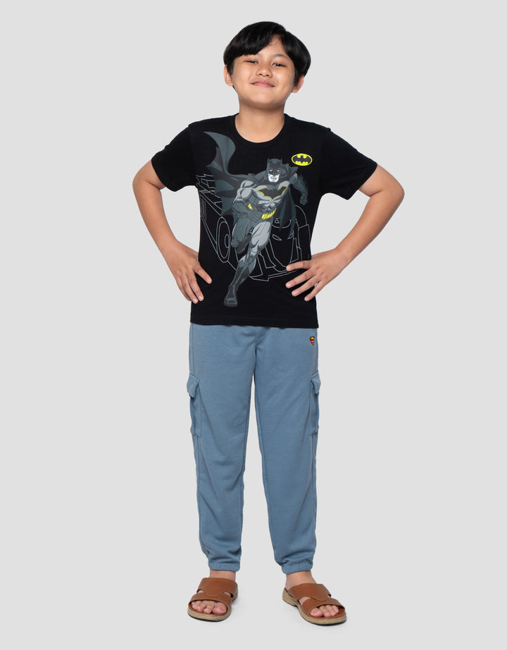 Character Batman Mobile Kaos Anak Laki-Laki