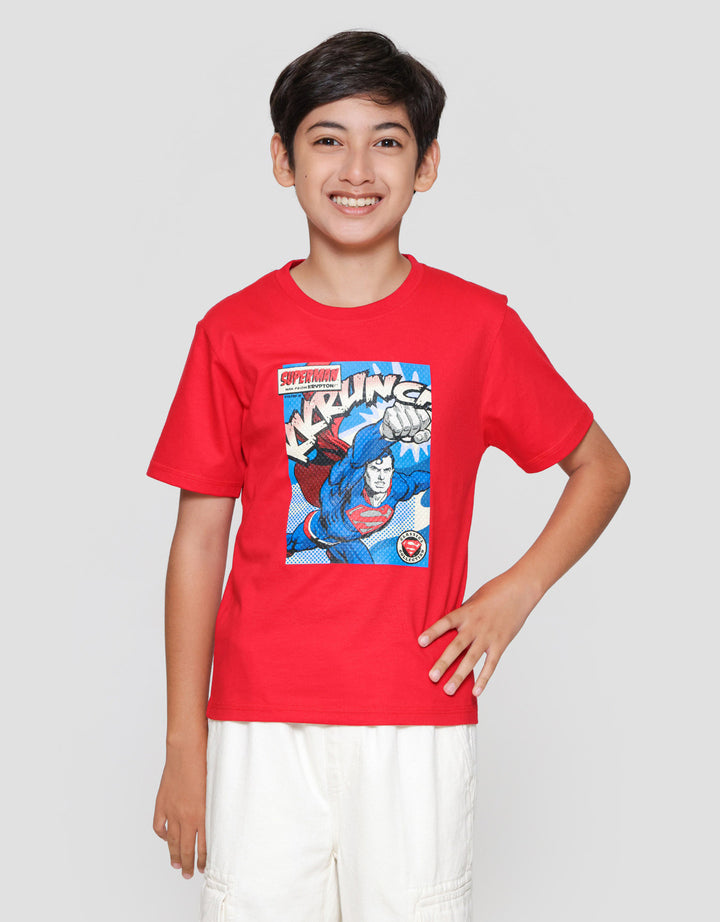 Character Superman Logo Dpn Kaos Anak Laki-laki