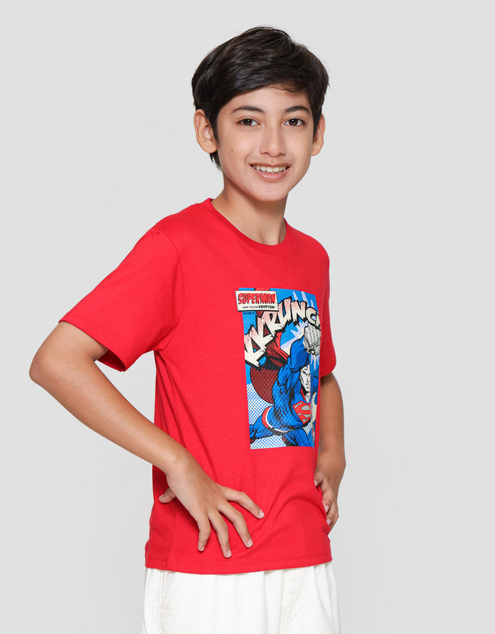 Character Superman Logo Dpn Kaos Anak Laki-laki