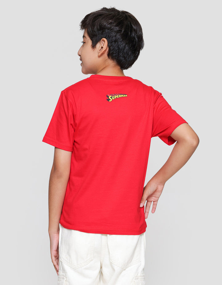 Character Superman Logo Dpn Kaos Anak Laki-laki