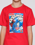 Character Superman Logo Dpn Kaos Anak Laki-laki