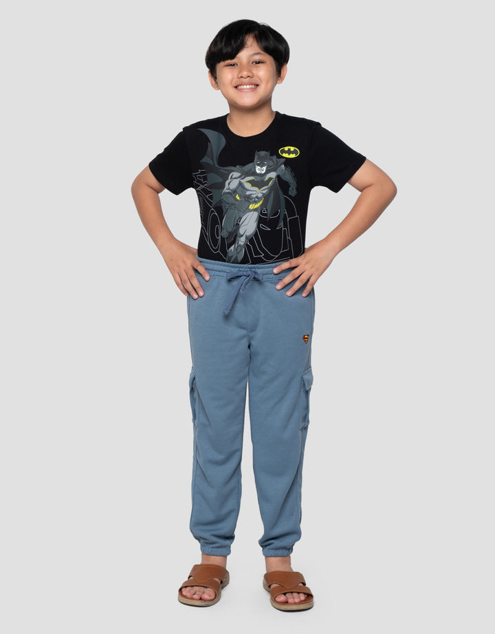 Character Superman Logo Celana Jogger Anak Laki-laki