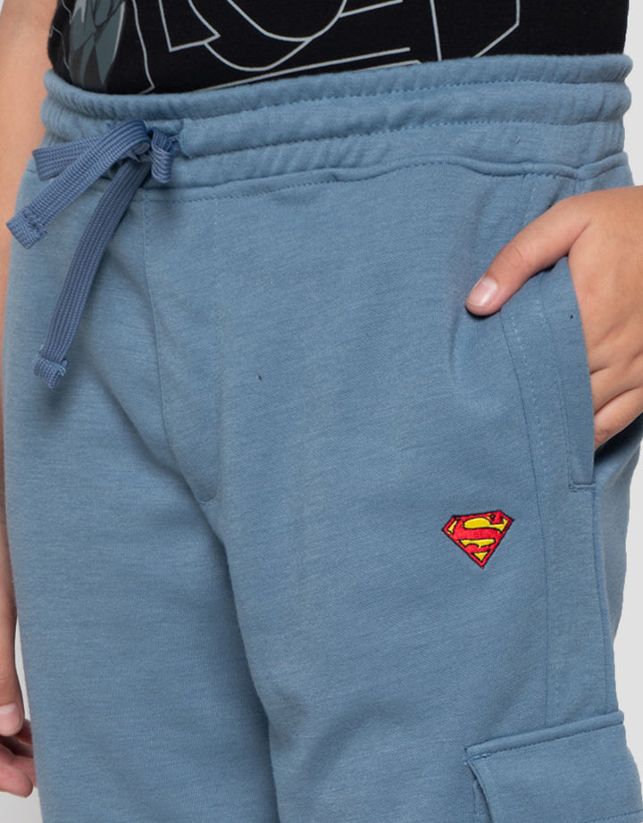 Character Superman Logo Celana Jogger Anak Laki-laki