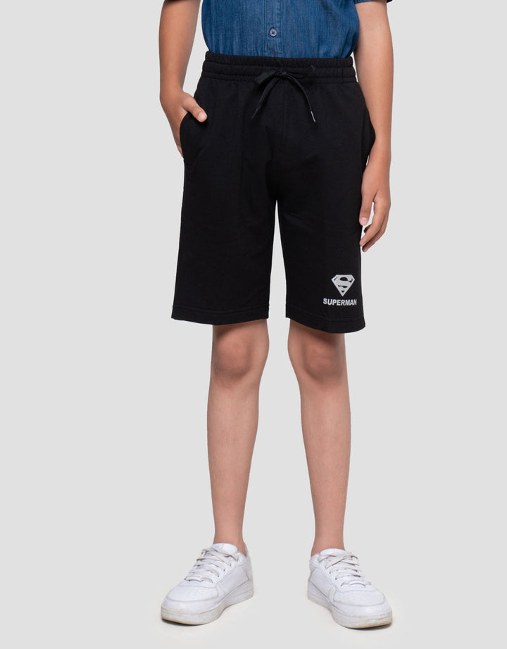 Character Knit Superman Logo Celana Pendek Anak Laki-laki