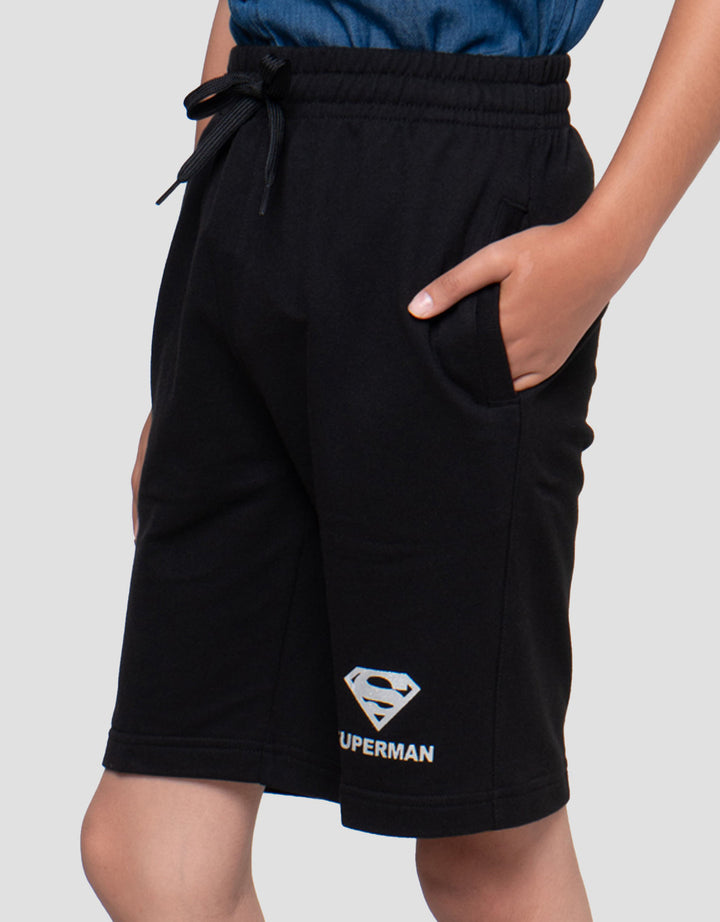 Character Knit Superman Logo Celana Pendek Anak Laki-laki