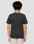 Character Superman Logo Silver Print Kaos Anak Laki-Laki