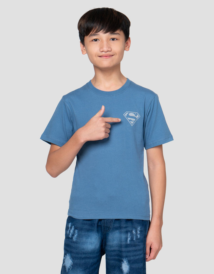 Character Superman Wings Print Kaos Anak Laki-laki