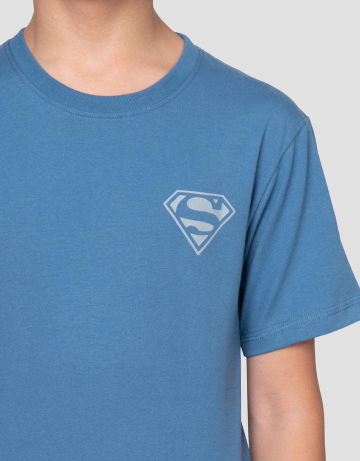 Character Superman Wings Print Kaos Anak Laki-laki