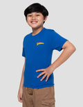 Character Superman Hero Fly Print Kaos Anak Laki-laki