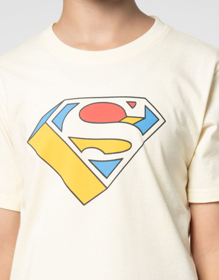 Character Superman Logo Core Kaos Anak Laki-laki