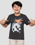 Character Superman Logo Comic Print Kaos Anak Laki-Laki