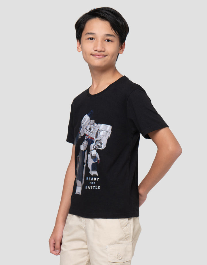 Character Print Transformers Battle Kaos Anak Laki-Laki
