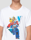 Character Print Transformers Teams Kaos Anak Laki-Laki