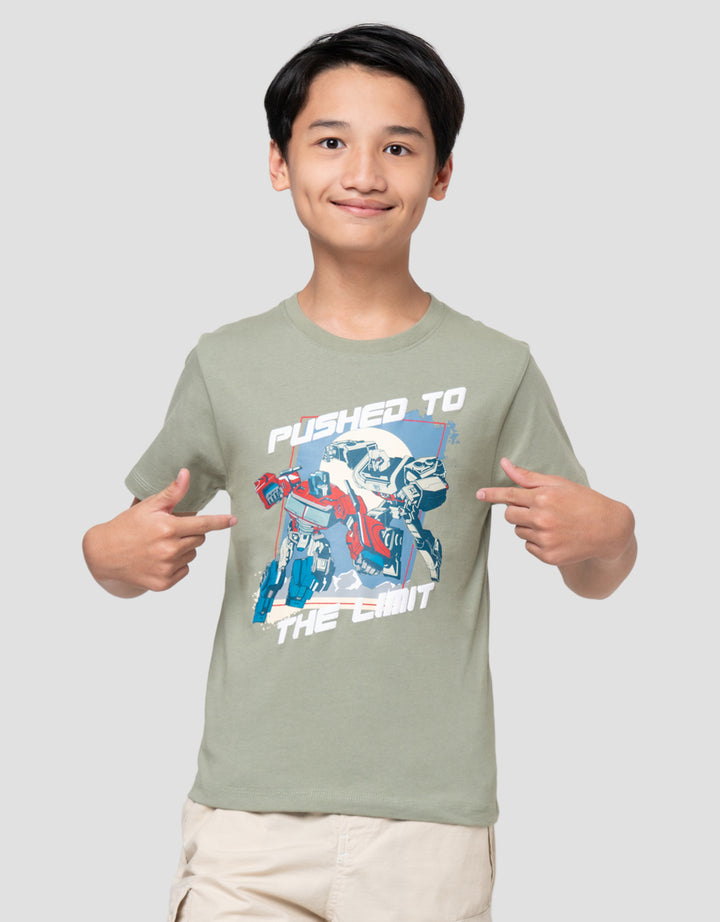 Character Print Transformers Push Kaos Anak Laki-Laki