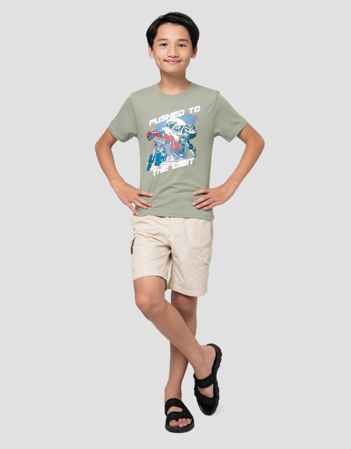 Character Print Transformers Push Kaos Anak Laki-Laki
