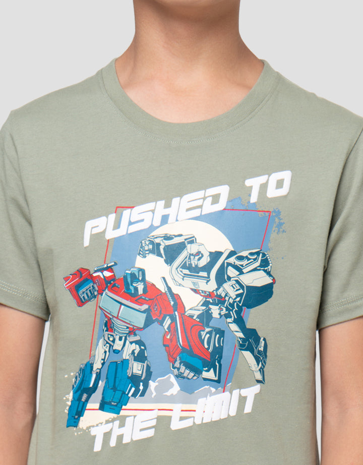Character Print Transformers Push Kaos Anak Laki-Laki