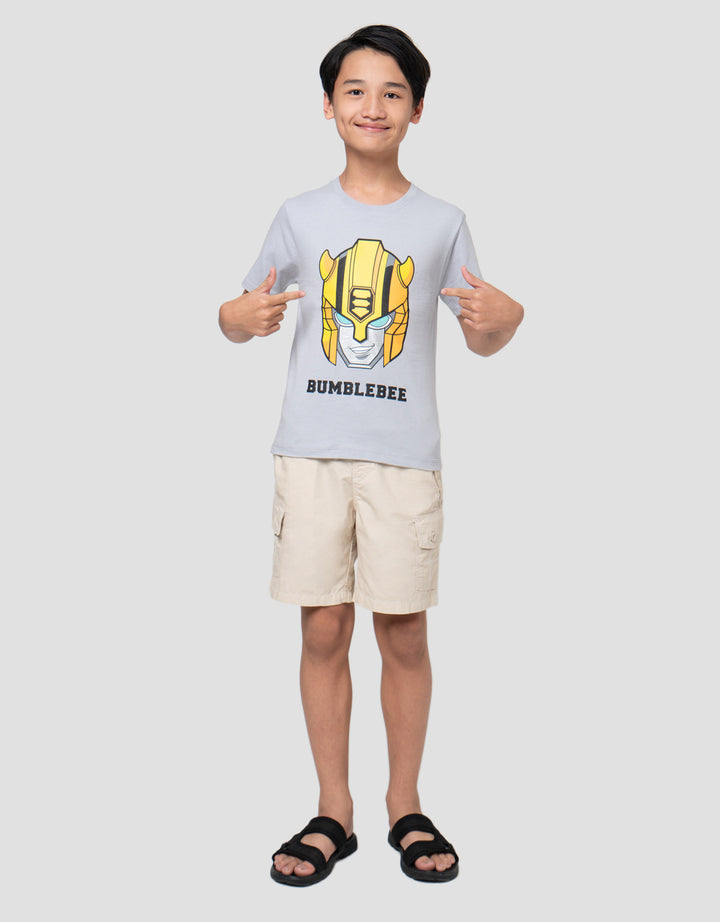 Character Print Transformers Bee Kaos Anak Laki-Laki