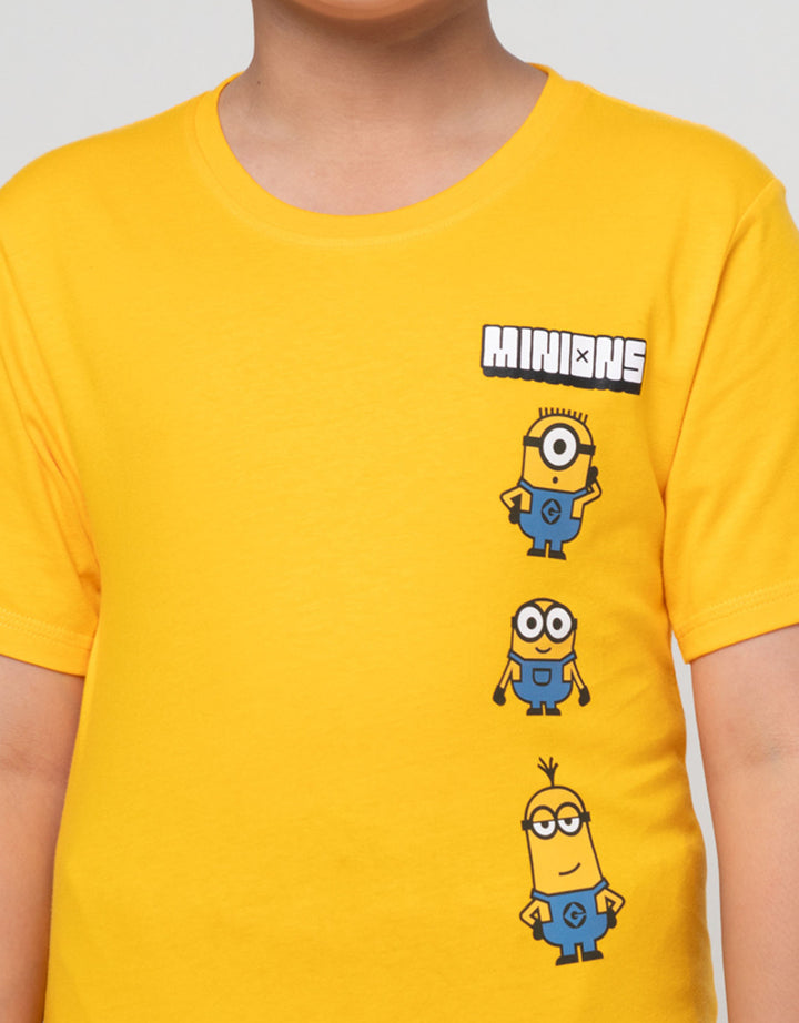 Character Minions Teams Print Kaos Anak Laki-laki