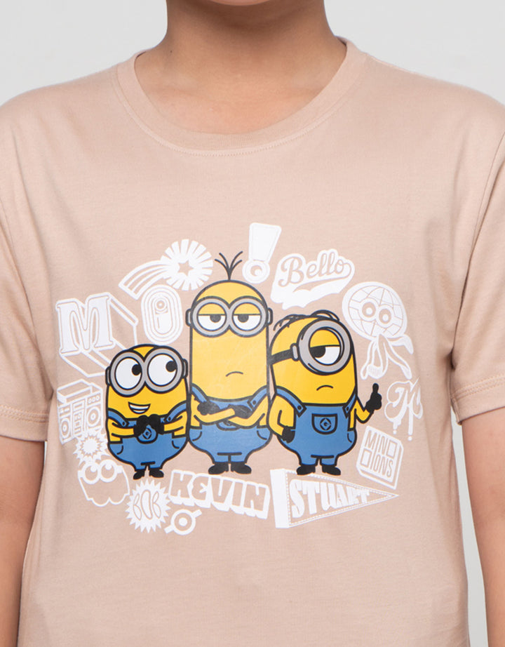 Character Minons Despicable Print Kaos Anak Laki-laki