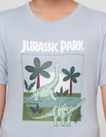 Character Jurassic Dinos Print Kaos Anak Laki-laki