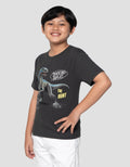 Character Jurassic Print Kaos Anak Laki-laki