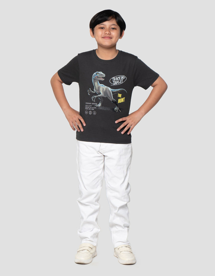 Character Jurassic Print Kaos Anak Laki-laki