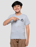 Character Jurassic Fp Logo Print Kaos Anak Laki-laki