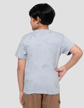 Character Jurassic Fp Logo Print Kaos Anak Laki-laki