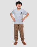 Character Jurassic Fp Logo Print Kaos Anak Laki-laki