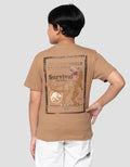 Character Jurassic Logo Hd Print Kaos Anak Laki-laki
