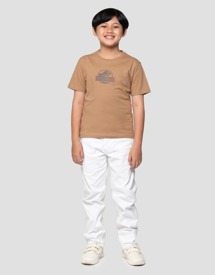 Character Jurassic Logo Hd Print Kaos Anak Laki-laki