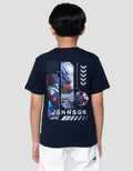 Character Mlbb Johnson Print Kaos Anak Laki-laki