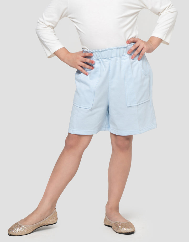 Little M Terry Paperbag Kantong Celana Pendek Anak Perempuan