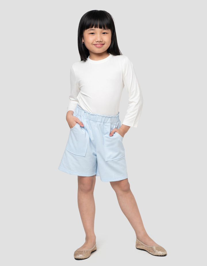 Little M Terry Paperbag Kantong Celana Pendek Anak Perempuan