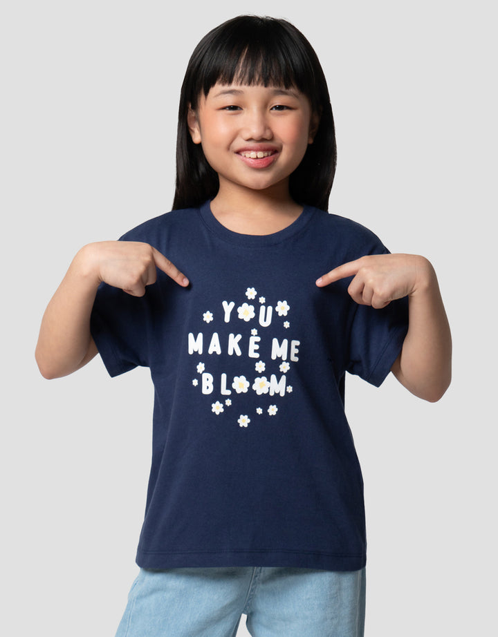 Little M Word Bloom Kaos Anak Perempuan