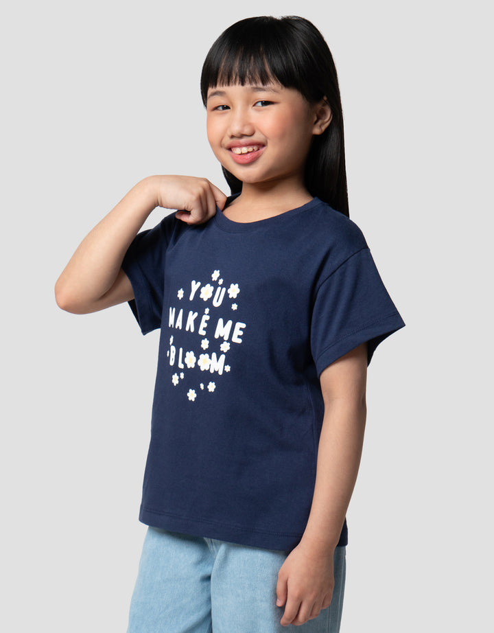 Little M Word Bloom Kaos Anak Perempuan