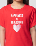Little M Word Happiness Kaos Anak Perempuan