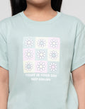 Little M Flower Your Day Kaos Anak Perempuan