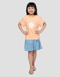 Little M Flower Best Day Kaos Anak Perempuan