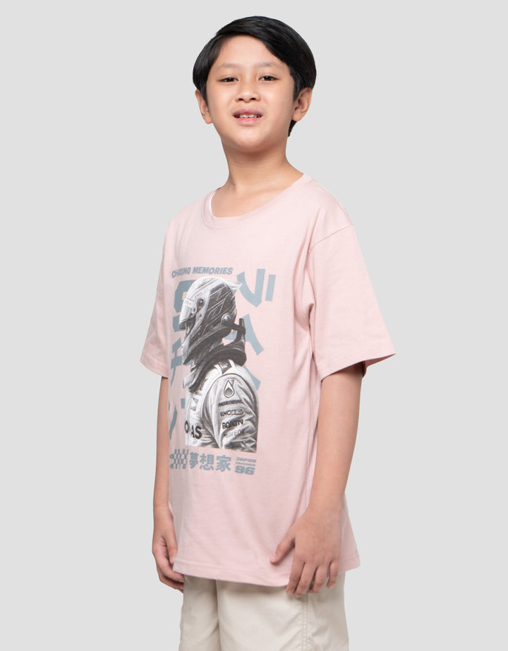 Nevada Print Racing Kanji Kaos Anak Laki-laki