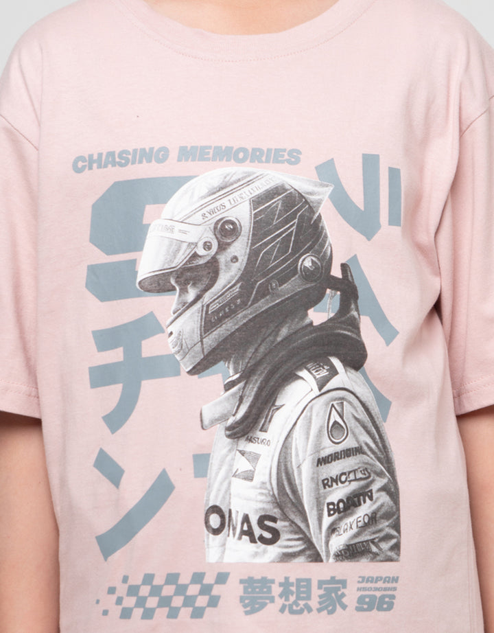 Nevada Print Racing Kanji Kaos Anak Laki-laki