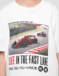 Nevada Print Racing Car Kaos Anak Laki-laki