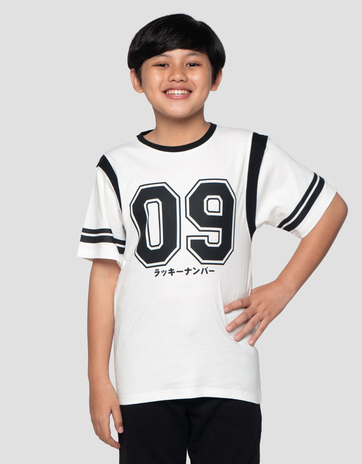 Nevada Number 09 Print Kaos Anak Laki-laki