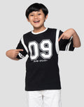 Nevada White Number 09 Print Kaos Anak Laki-laki