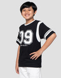 Nevada White Number 09 Print Kaos Anak Laki-laki