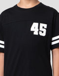 Nevada Print Number 45 Contrast Stripe Kaos Anak Laki-laki